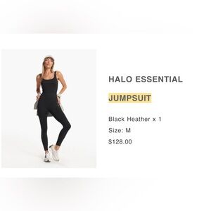 HALO ESSENTIAL JUMPSUIT - Black Heather - M